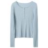 SanCai 2026 Winter Crochet Knit Long Sleeve Sweater