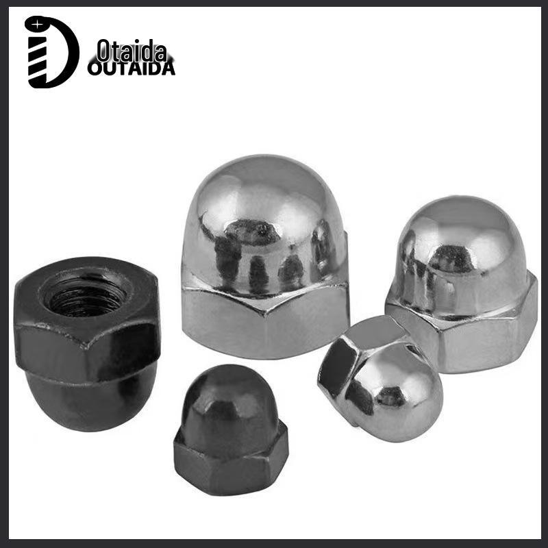 Nickel/Black Plated Carbon Steel One-Piece Screw Cap with Ball Head M3-M8