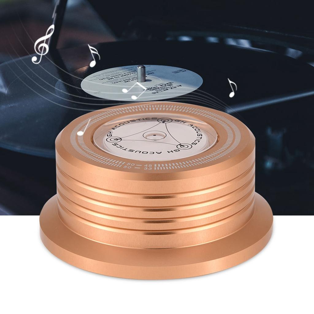 50Hz Turntable Disc Record Stabilizer Clamp with Bubble Level for LP Vinyl Record Player