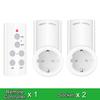Wireless Smart Remote Control Power Outlet Light Switch Plug Socket Power Outlet Socket EU Plug with Remote Control