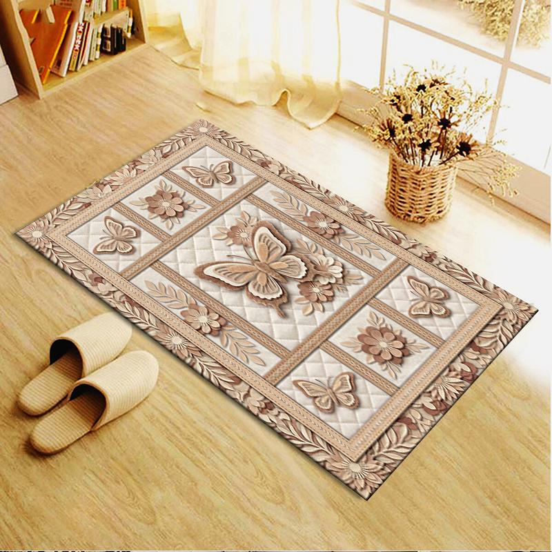 2025 New Butterfly Decoration Carpet Rug for Living Room Bedroom Home Sofa Decoration,Kids play Non-slip Floor Mat16