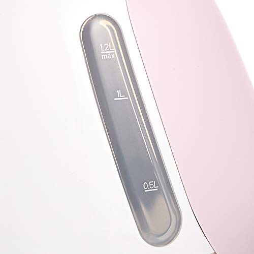 T-fal Justin Plus Kettle, 1.2L, Sugar Pink, Large Capacity, Boil-Dry Prevention, Automatic Power-Off, Water Heater, KO340178