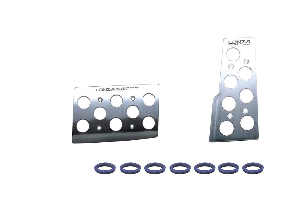 Napolex LONZA Car Aluminum Pedal AT Car Pedal Set Sports Pedal Dimensions Car Supplies 71x110/119x56mm LZ-303