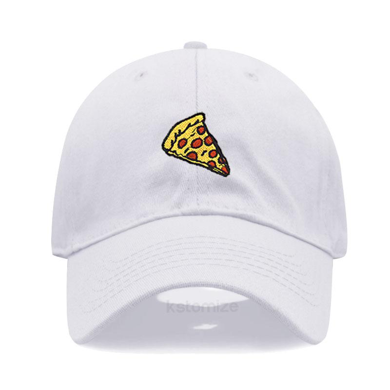 Pizza Embroidered Baseball Cap for Women Men Fashion Adjustable Soft Cotton Dad Hat Unisex Classic Golf Caps