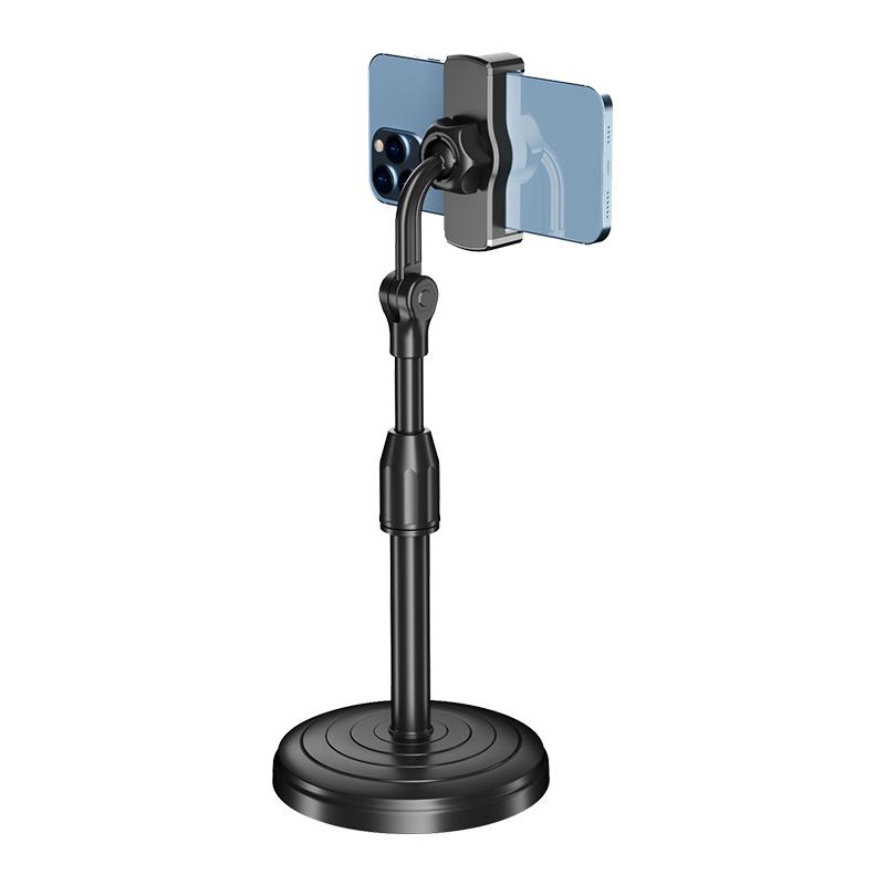 

Вращающийся на 360° утяжеленный противоскользящий держатель для настольного ПК, складной, регулируемый, гибкий, универсальный держатель для iPhone13 14 15pro Ma чёрный