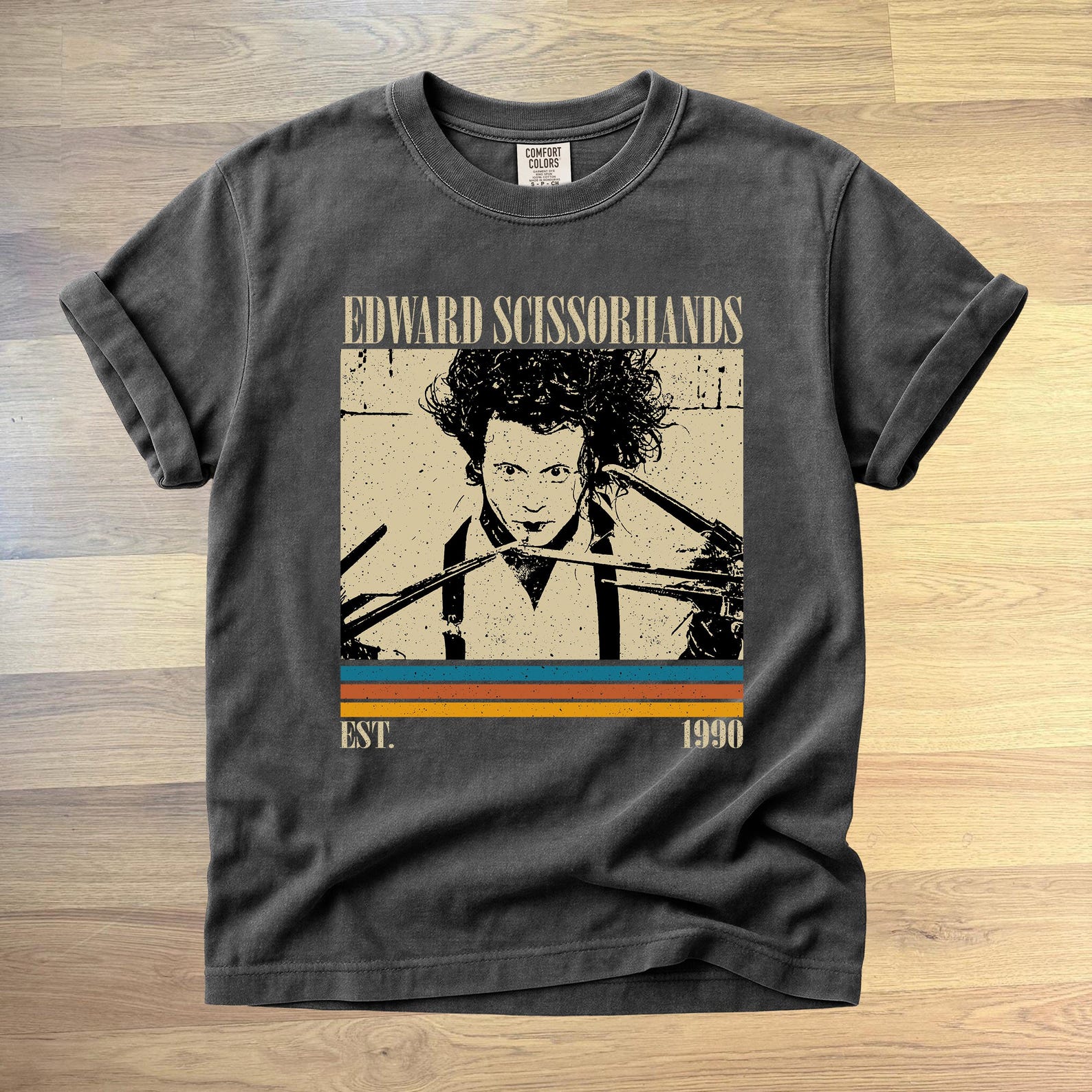 Edward Scissorhands Movie Shirt - Retro Comfort Colors Tee L