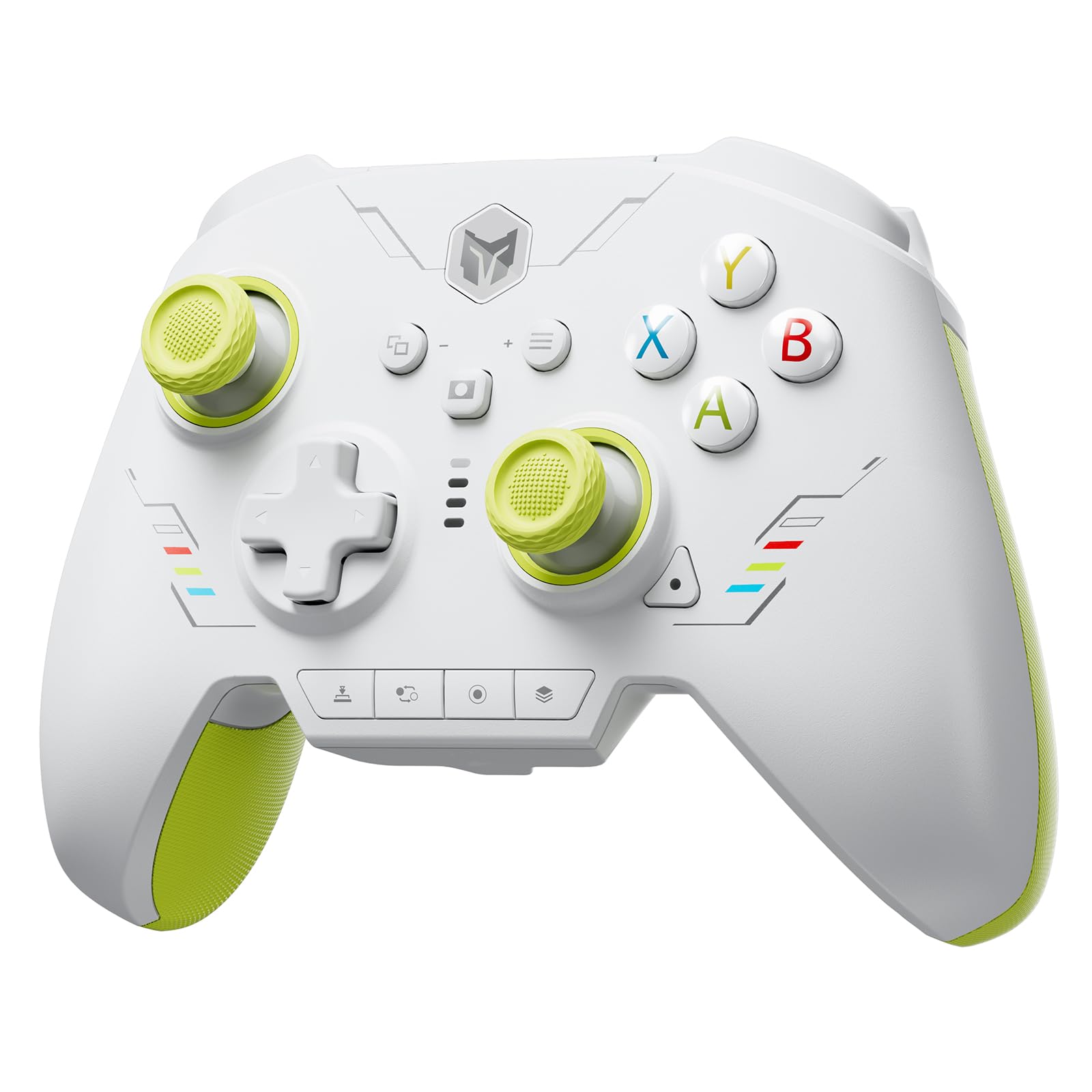 

BIGBIG WON Rainbow 2 SE Wireless Controller Motion Hall Effect Cross 3 Sets PC Controller for Control, Trigger, 12-bit ADC, 8-Way Key, Joystick, APP,