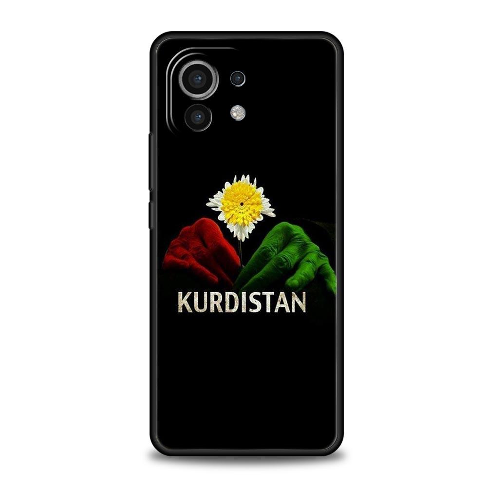 

Phone Case For Xiaomi Mi 14 13 12 11 Lite 13T 12T 11x 11T 10T Pro 9T Note 10 Lite Soft Silicone Black Cover Kurdistan Flag Xiaomi 13T Pro