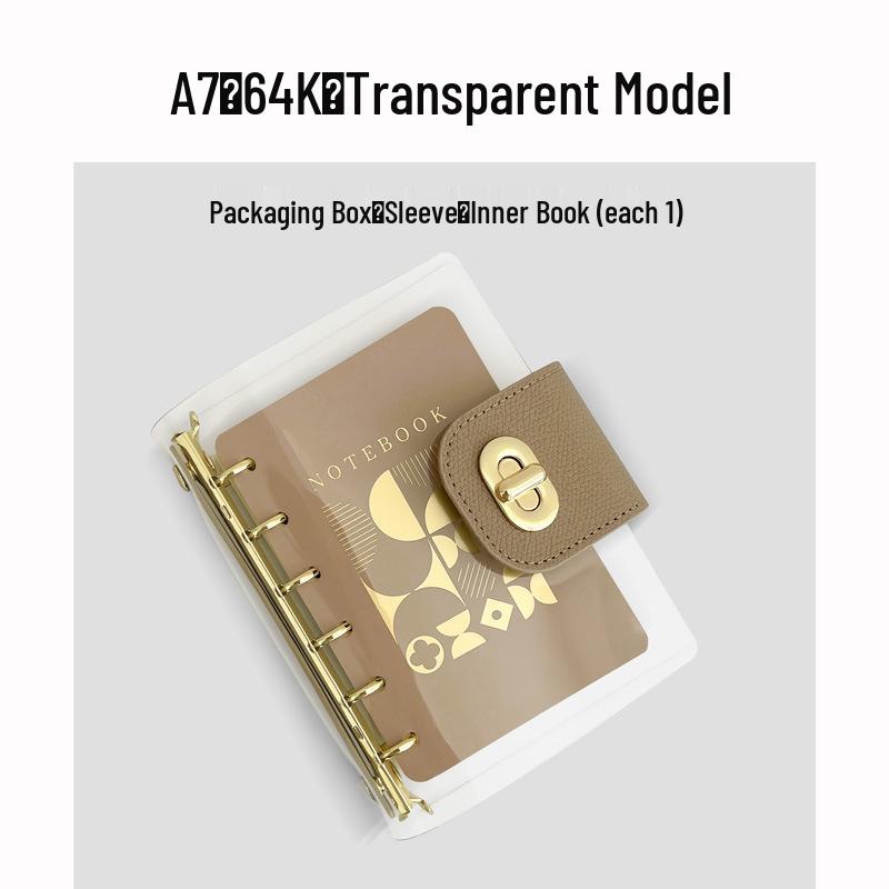 A7 Ordner A5 Notizbuch im Stil Hochwertiger Transparenter A6 Planer Journal