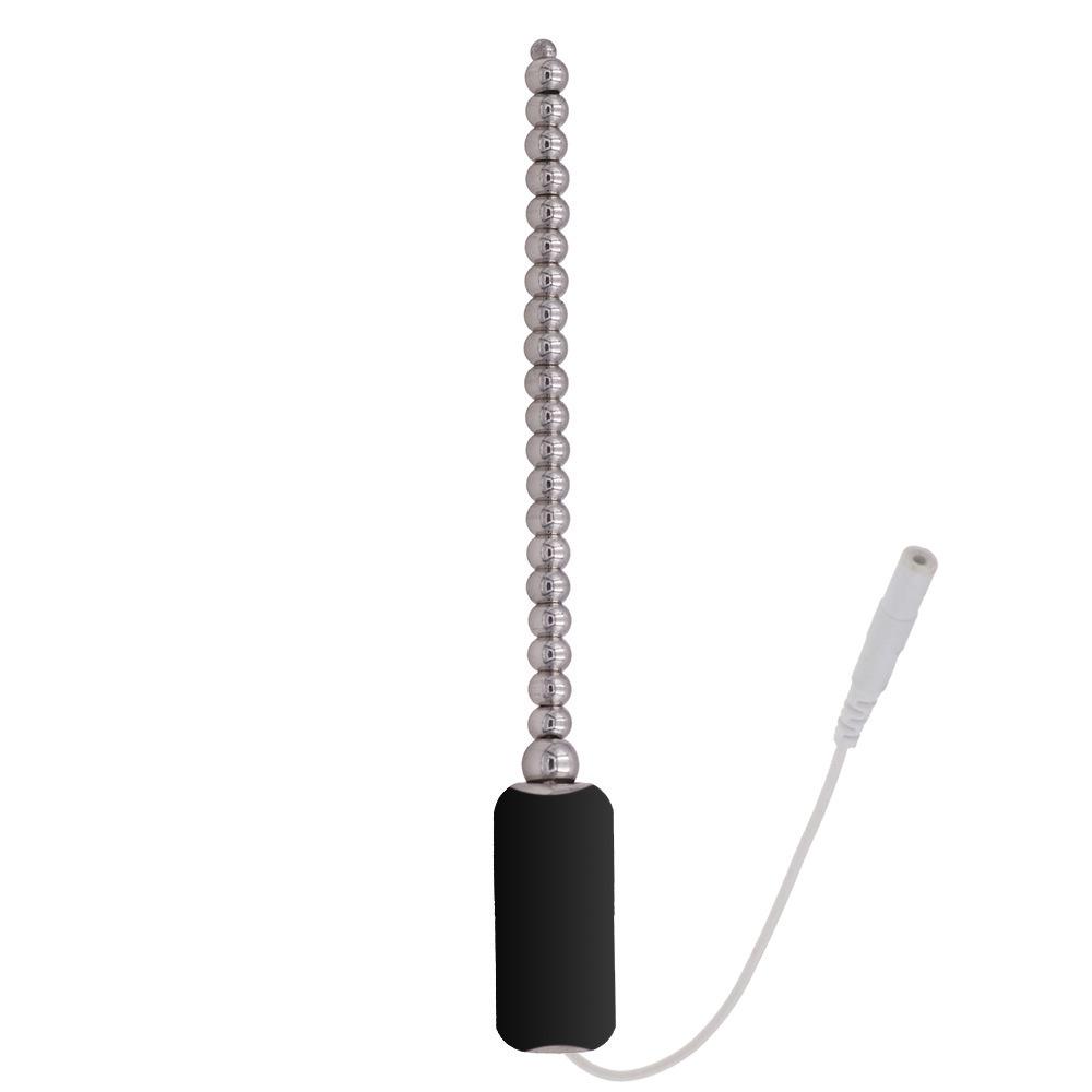 Chaqu Electric Shock Stainless Steel Urethral Beaded Rod for Alternative Play