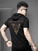European Goods Men's High End Hot Drilling Print Short Sleeve T-shirt 2025 New Summer Fashion Brand T-shirt Half Sleeve Hoodie