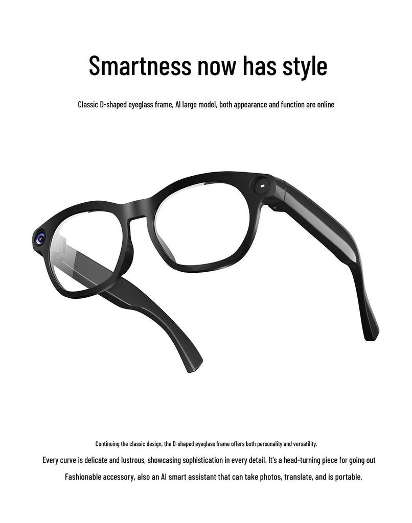 Óculos Smart HD com Transmissão ao Vivo, Gravação, Fotografia e Tradução em Tempo Real