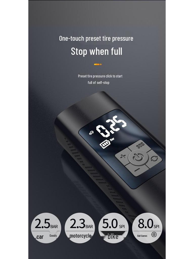Smart Wireless Portable Tire and Bicycle Pump