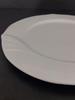Elegant Retro Western Ceramic Plate for Italian Cuisine - Pure White Vegetable Dish