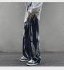 Men's Tie-Dye Gradient Wide-Leg Jeans: American High Street Style