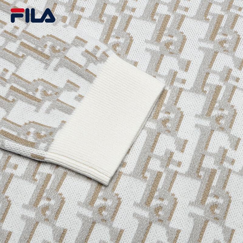 FILA Women's All-Over Print Long Sleeve Knit Sweater