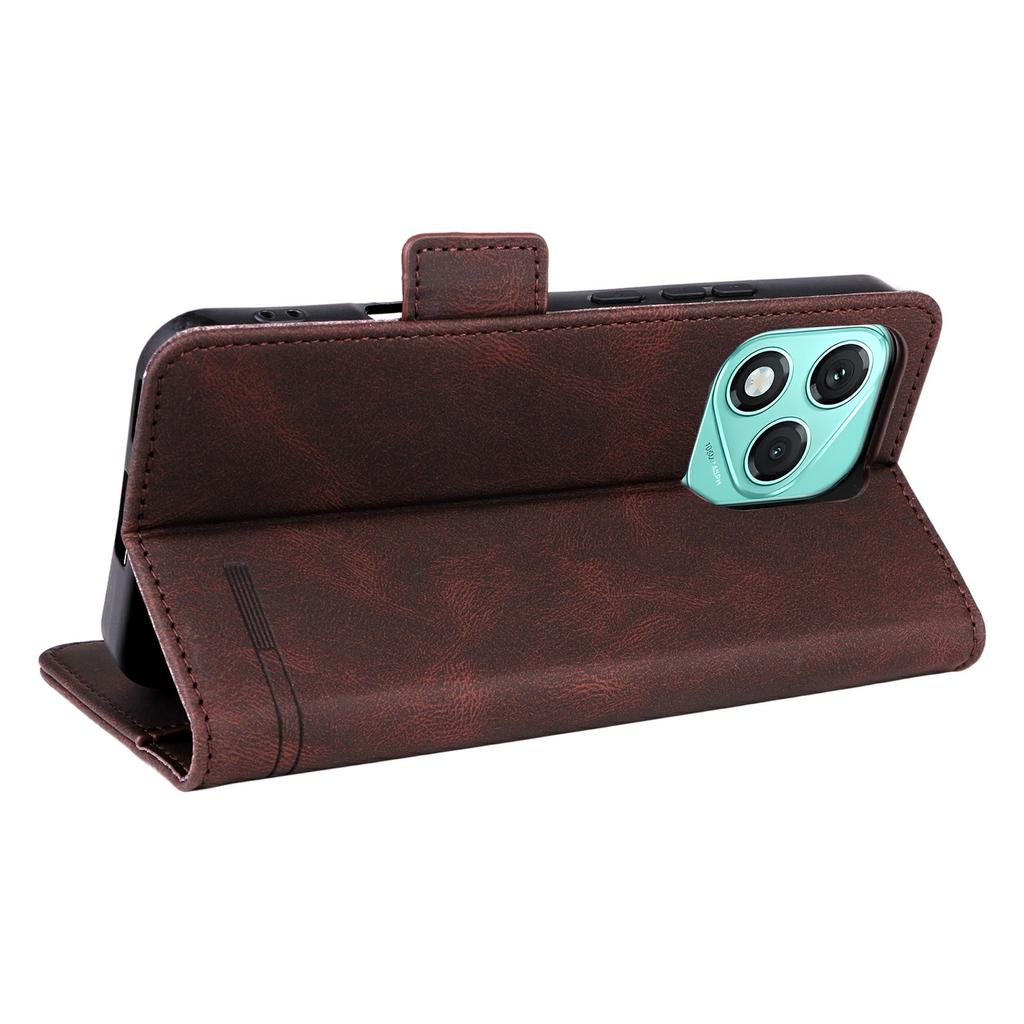 For Honor 400 Lite 5G Case Leather Wallet Flip Phone Cover with Hardware Decor