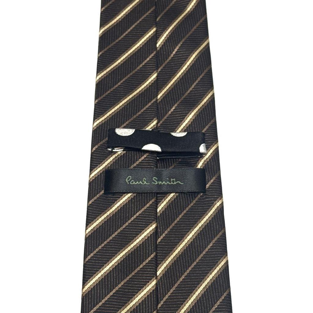 Used [Unused grade] Paul Smith tie striped lining dot silk