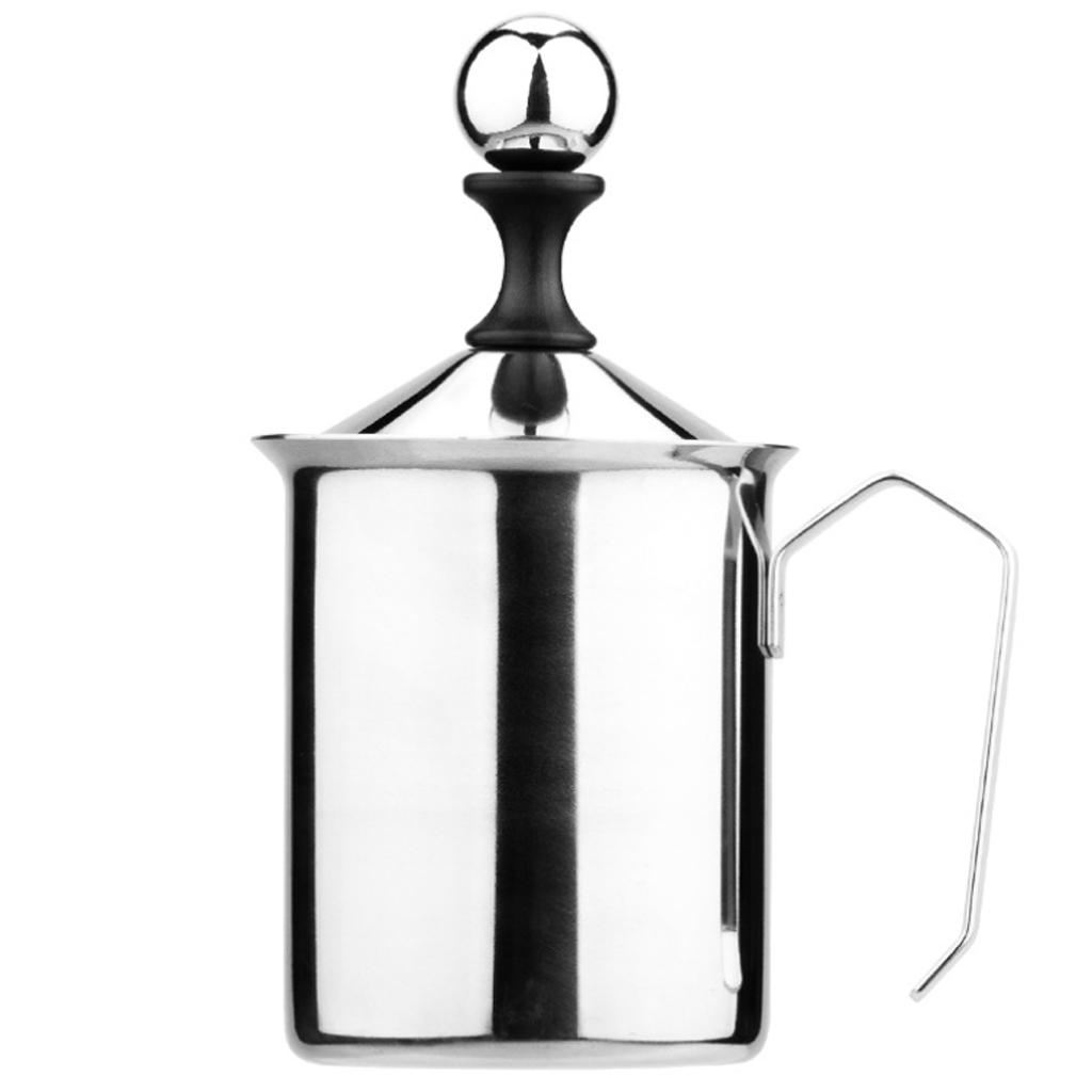 500ml Stainless Steel Manual Milk Frother Creamer Cup Mug