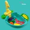 Children's Pretend Play Electric Sink with Circulating Water and Vegetable Washing Features
