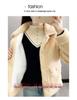 Women's Faux Lamb Wool Plush Coat - Korean-Style Loose Short Jacket for Autumn/Winter