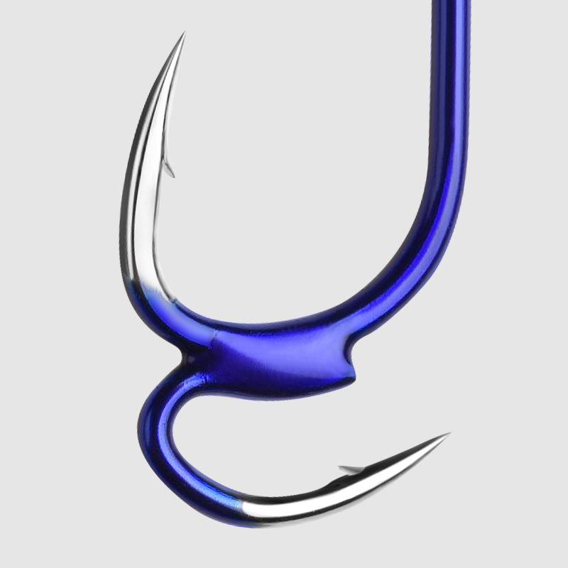 10Pcs/lot 5#-12# High-carbon Steel Fish Hook Two Strength Tip Sharp Carp Fighting Barbed Hooks Double Fishing Hook