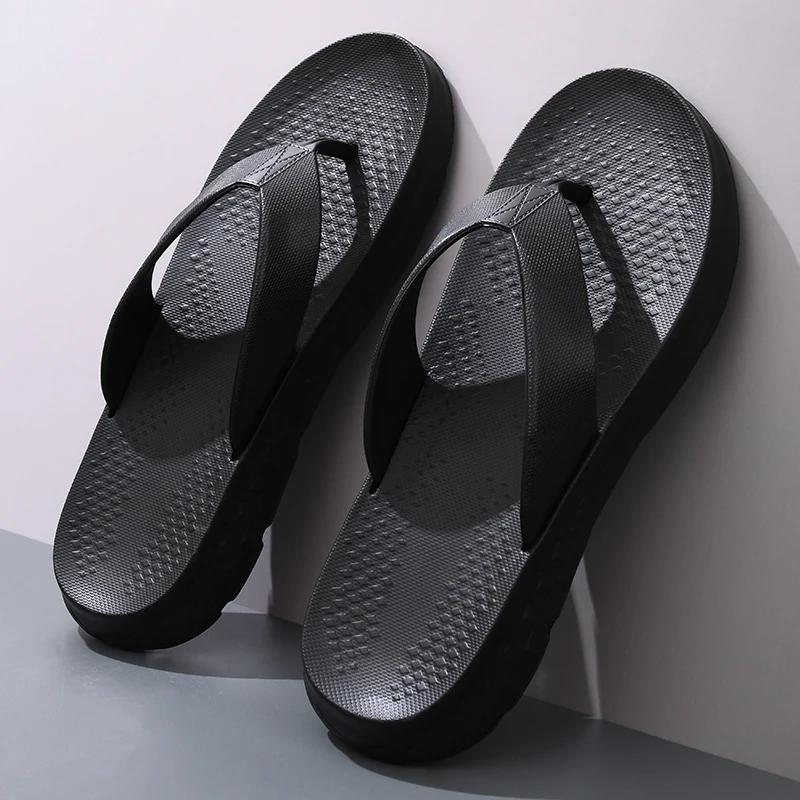 Fashion 2025 New Summer Shoes Men Slippers All-match Beach Slippers Outdoor Anti-slip Mens Flip Flop Sandals Male Casual Sandals