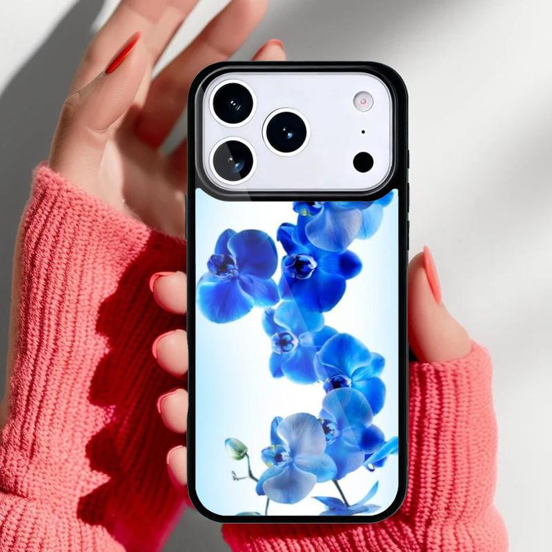 

Цветы Орхидеи Цветной принт Чехол для телефона для iPhone 17 Air 16e 15 14 13 Pro Max Задняя крышка для 12 11 Pro Coque iPhone 16e