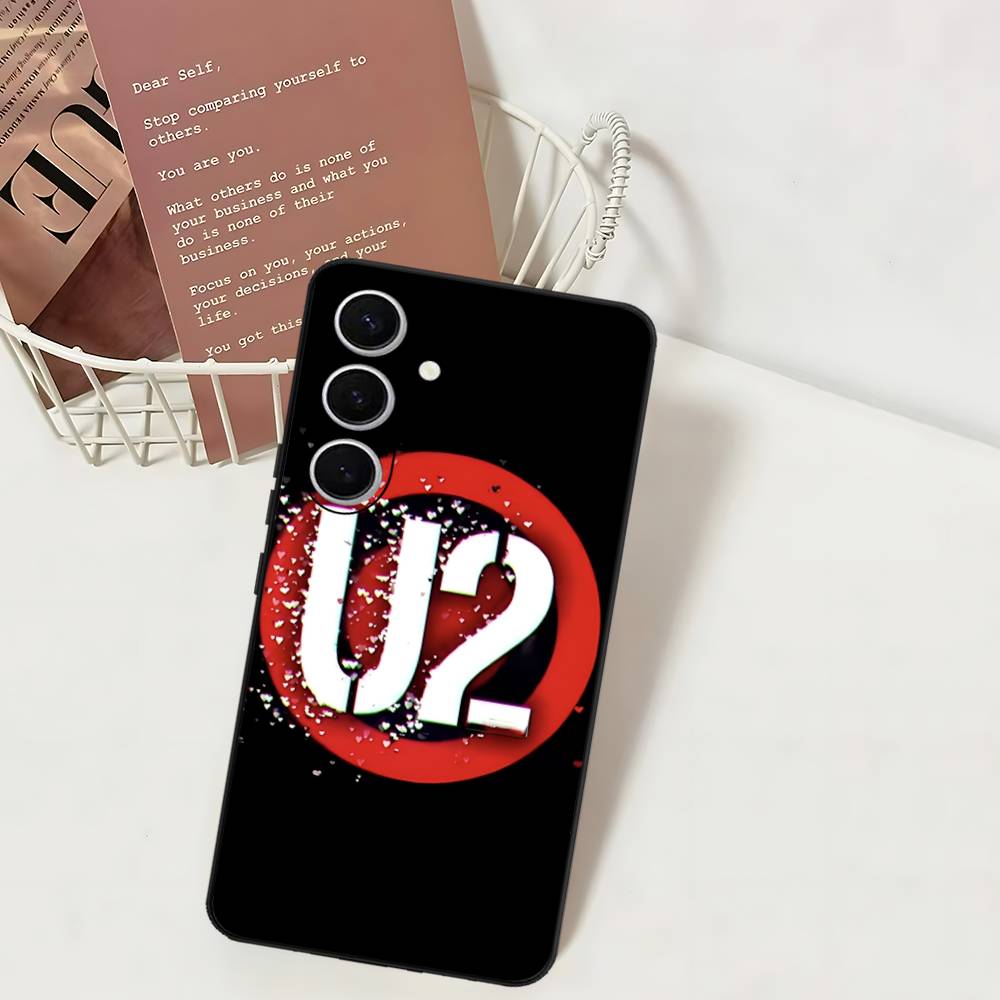 1pc Famous U-U2 Rock Band Phone Case For Samsung S 24 Fe 25 Ultra Plus 20 Lite 21 30 22 23 24 22 Ultra 5G Fundas