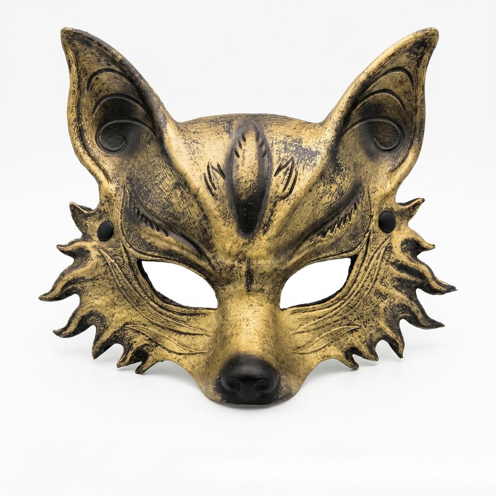 PU Animal Mask Halloween Carnival Party Dress Up Accessory