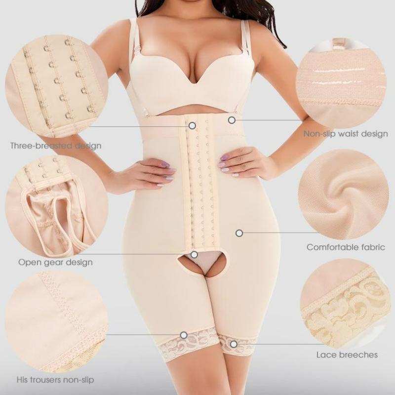 Body da donna con cerniera senza cuciture, body modellante, sollevatore di bottini, intimo a compressione, controllo della pancia, modellante per il corpo dimagrante