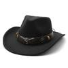 Western Cowboy Hat For Men And Women Made Of Wool Felt With Sun Protection And Breathability