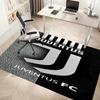 1pc Juventus FC logo Print Area Rug - Soft, Washable Non-Slip Indoor Mat, Living Room, Home Office Decorative Rug,Office Decorative