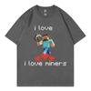 I Love Miners Maglietta Meme Divertente Uomo Donna Alta Qualità Moda Maglietta Oversize Estate Casual Manica Corta T-shirt Streetwear