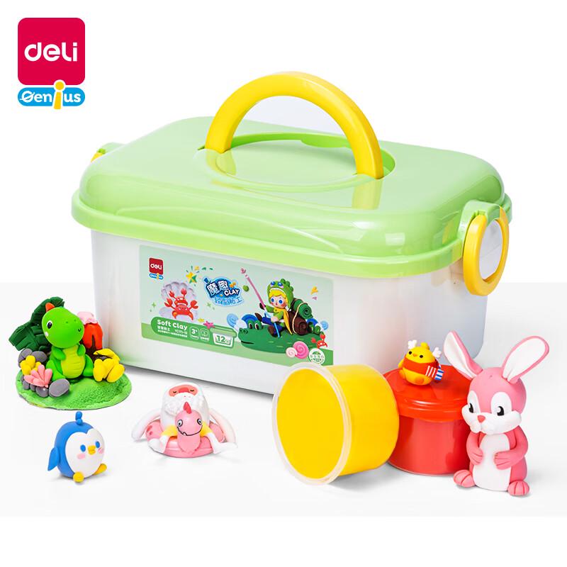 Deli 12-Color Ultra-Light Clay Set