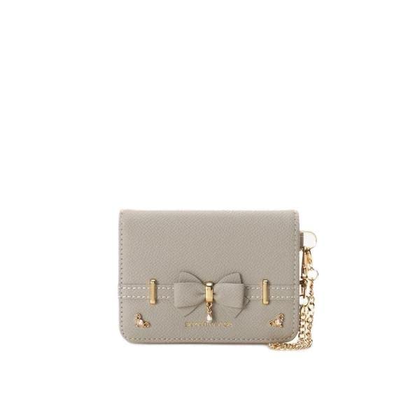 

Accent Ribbon Pass Case 00072310260041 Gray [Samantha Vega] Women s