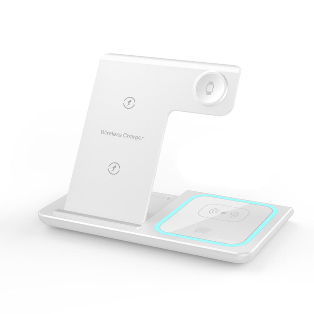 15W 3 in 1 LED Fast Wireless Charger Stand Foldable Charging Station For IPhone17-11 Apple Watch 9 8 7 6 5 Airpods Pro 4
