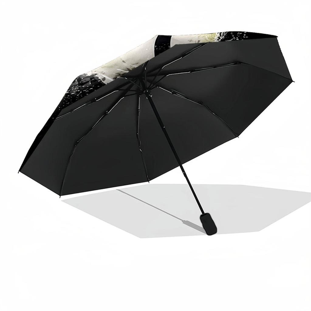 Ronaldo's Legacy Sports Automatic Umbrella Compact 8-Rib Lightweight Lightweight Durable Everyday Carry Umbrella Compact Folding Umbrella