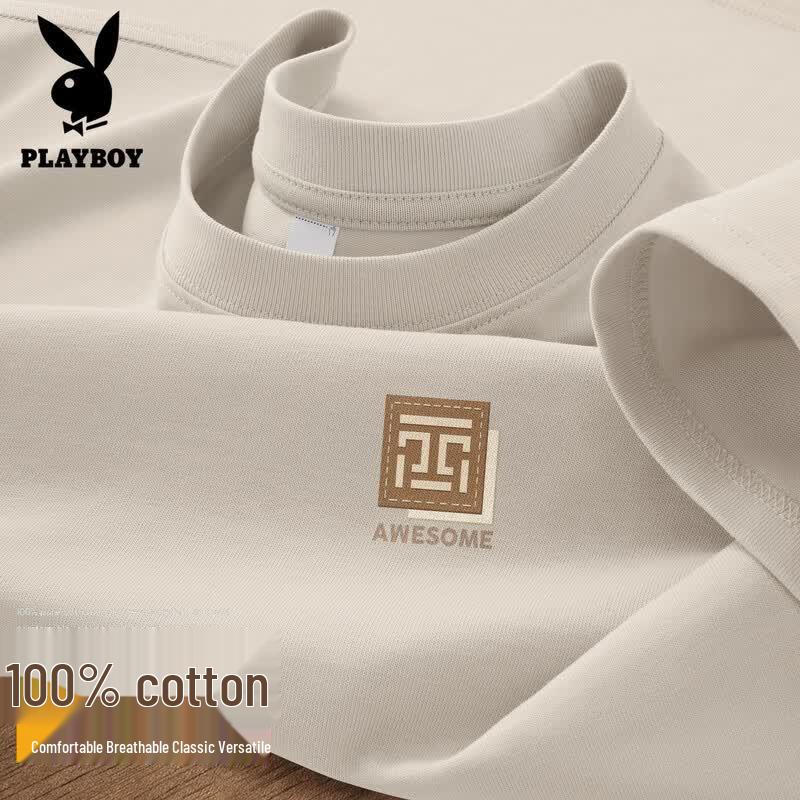 PLAYBOY Men s Pure Cotton Short Sleeve T-Shirt 3XL
