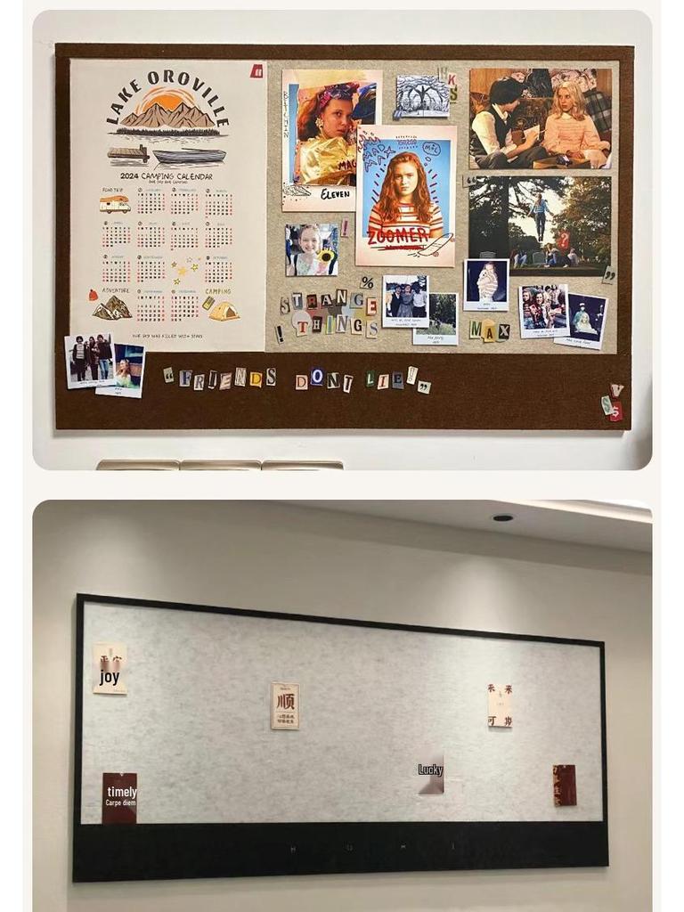 Envy Porcelain Felt Board Wall Stickers for Photo and Artwork Display