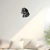 Abstraktní kočka Kovové nástěnné umění Minimalistická elegantní domácí dekorace Kancelář Obývací pokoj
