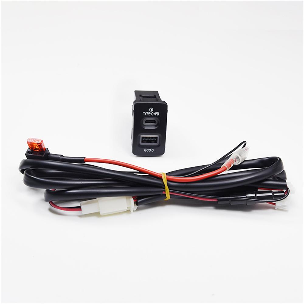 Car Charger for Honda Old Model QC3.0+type-c
