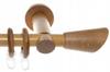 Single Wooden Curtain Rod In Oak Color Wooden Curtain Rods 120 Cm Diameter 20