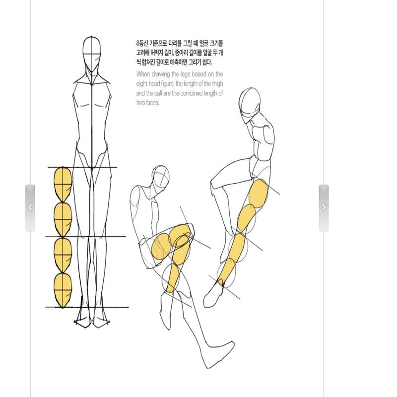 TACO Bod Kresba postavy od Lezhin Průvodce kreslením lidského těla Korejština Angličtina