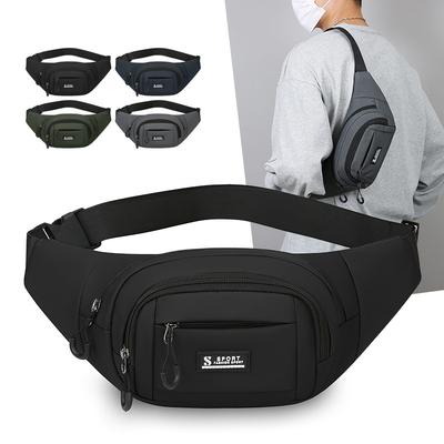 Sacoche Multifonctionnelle Légère Sac Caisse Enregistreuse Extérieur Grande Capacité pour Homme Résistant à l'Usure Sac de Poitrine Sportif