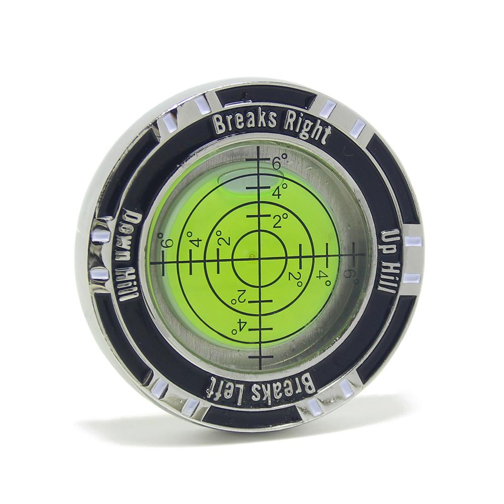 Improve Putting Game Alignment Slope Reader Golf Medal Golf Training Tool Spirit Bubble Level Measuring Gradienter Golf Coins