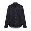 Mens Floral Slim Long-Sleeved Shirt
