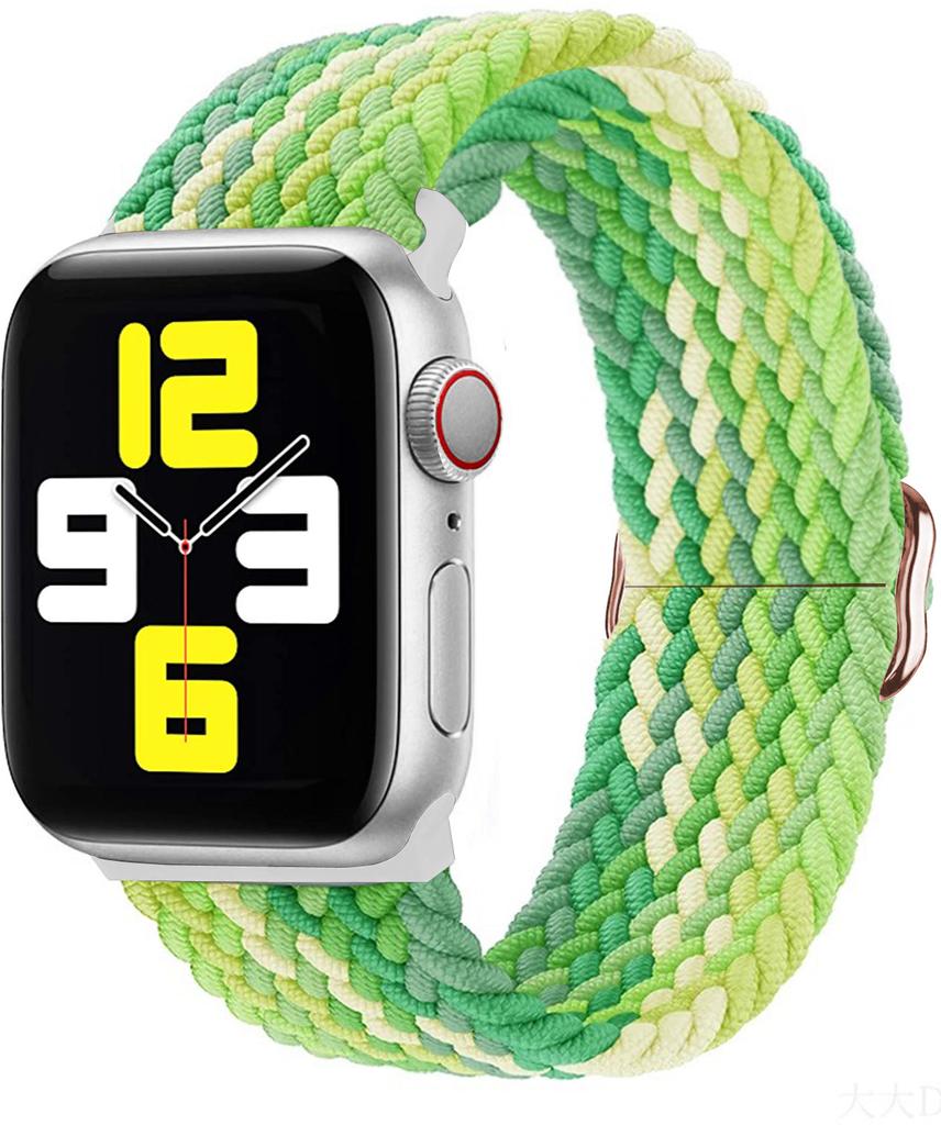 Braided Loop Strap for Apple Watch Band 44mm 40mm 49mm 45mm 41mm 46mm 42 38mm Nylon Bracelet iWatch Series Ultra 10 9 8 7 6 5 SE