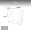 31.5cm Iron Storage Shelf, Freestanding Organizer for Office & Bedroom, MultiTier