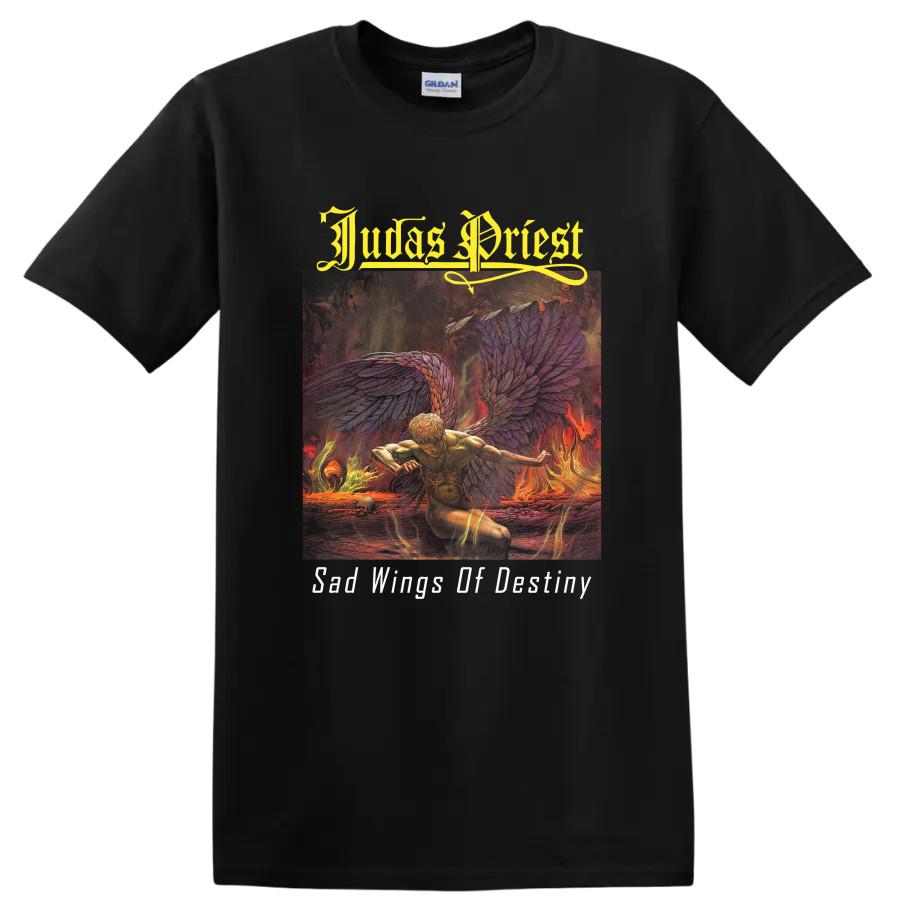 Judas Priest Rock Metal Musik T-Shirt Flammende Flügel Traurige Flügel des Schicksals T-Shirt